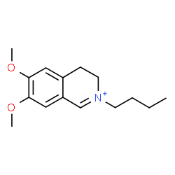 ChemSpider 2D Image | 2-Butyl-6,7-dimethoxy-3,4-dihydroisoquinolinium | C15H22NO2