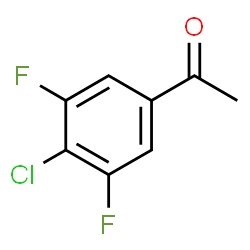 ChemSpider 2D Image | 1-(4-Chloro-3,5-difluorophenyl)ethanone | C8H5ClF2O