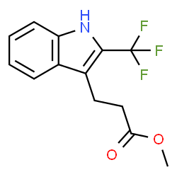 ChemSpider 2D Image | Methyl 3-(2-(trifluoromethyl)-1H-indol-3-yl)propanoate | C13H12F3NO2