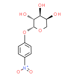 ChemSpider 2D Image | 4-Nitrophenyl b-L-arabinopyranoside | C11H13NO7