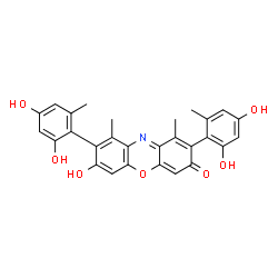 ChemSpider 2D Image | beta-hydroxyorcein | C28H23NO7