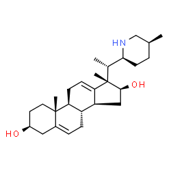 ChemSpider 2D Image | VERALKAMINE | C27H43NO2