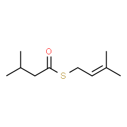 ChemSpider 2D Image | S-(3-Methylbut-2-en-1-yl) 3-methylbutanethioate | C10H18OS
