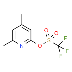 ChemSpider 2D Image | 4,6-Dimethyl-2-pyridinyl trifluoromethanesulfonate | C8H8F3NO3S