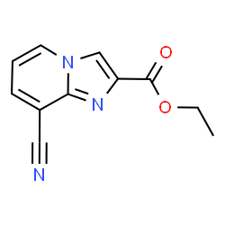 ChemSpider 2D Image | Ethyl 8-cyanoimidazo[1,2-a]pyridine-2-carboxylate | C11H9N3O2
