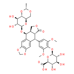 ChemSpider 2D Image | Etoposide glucuronide | C35H40O19