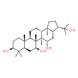 ChemSpider 2D Image | 3beta,7beta,15alpha,22-tetrahydroxyhopane | C30H52O4