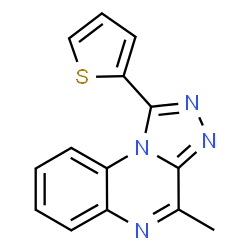 ChemSpider 2D Image | 4-Methyl-1-(2-thienyl)[1,2,4]triazolo[4,3-a]quinoxaline | C14H10N4S