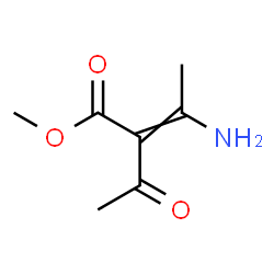 ChemSpider 2D Image | Methyl 2-acetyl-3-amino-2-butenoate | C7H11NO3