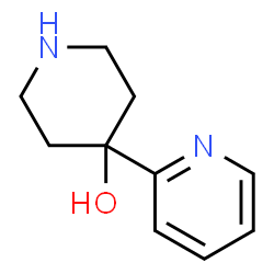 ChemSpider 2D Image | 4-(2-Pyridinyl)-4-piperidinol | C10H14N2O