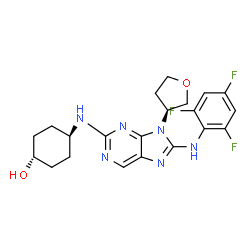 ChemSpider 2D Image | Tanzisertib | C21H23F3N6O2
