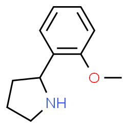 ChemSpider 2D Image | 2-(2-Methoxyphenyl)pyrrolidine | C11H15NO