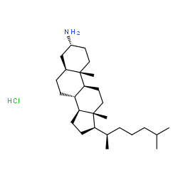 ChemSpider 2D Image | (3alpha,5alpha)-Cholestan-3-amine hydrochloride (1:1) | C27H50ClN