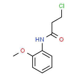 ChemSpider 2D Image | 3-Chloro-N-(2-methoxyphenyl)propanamide | C10H12ClNO2