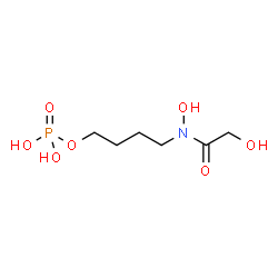 ChemSpider 2D Image | 4-[Glycoloyl(hydroxy)amino]butyl dihydrogen phosphate | C6H14NO7P