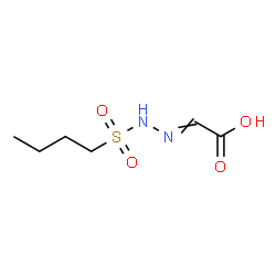 ChemSpider 2D Image | [(Butylsulfonyl)hydrazono]acetic acid | C6H12N2O4S
