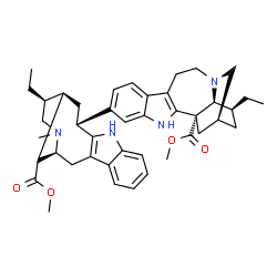 ChemSpider 2D Image | Methyl (2alpha)-13-[(3beta,15alpha,20beta)-17-methoxy-17-oxo-19,20-dihydrovobasan-3-yl]ibogamine-18-carboxylate | C42H52N4O4