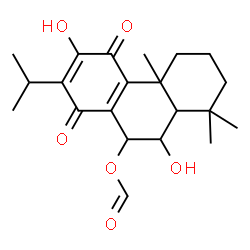 ChemSpider 2D Image | 6,12-Dihydroxy-11,14-dioxoabieta-8,12-dien-7-yl formate | C21H28O6