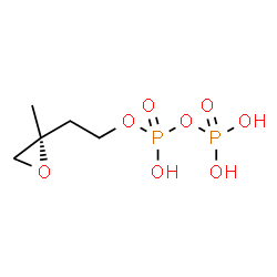 ChemSpider 2D Image | 2-[(2R)-2-Methyl-2-oxiranyl]ethyl trihydrogen diphosphate | C5H12O8P2