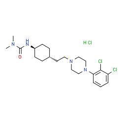 ChemSpider 2D Image | Cariprazine hydrochloride | C21H33Cl3N4O