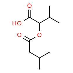 ChemSpider 2D Image | 3-Methyl-2-[(3-methylbutanoyl)oxy]butanoic acid | C10H18O4