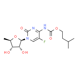 ChemSpider 2D Image | 5'-Deoxy-5-fluoro-N-[(3-methylbutoxy)carbonyl]cytidine | C15H22FN3O6