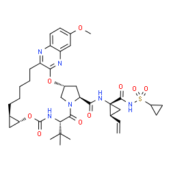 ChemSpider 2D Image | grazoprevir | C38H50N6O9S
