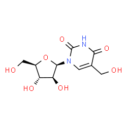 ChemSpider 2D Image | 1-(beta-D-Arabinofuranosyl)-5-(hydroxymethyl)-2,4(1H,3H)-pyrimidinedione | C10H14N2O7