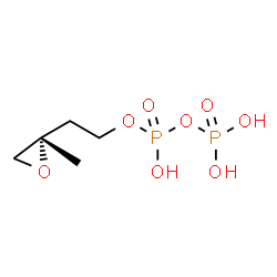 ChemSpider 2D Image | 2-[(2S)-2-Methyl-2-oxiranyl]ethyl trihydrogen diphosphate | C5H12O8P2