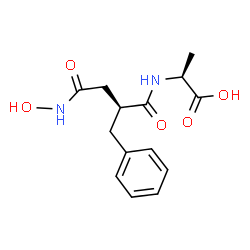 ChemSpider 2D Image | N-[(2S)-2-Benzyl-4-(hydroxyamino)-4-oxobutanoyl]-L-alanine | C14H18N2O5
