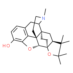 ChemSpider 2D Image | (1S,2S,14R,15R,19S)-5,17,17,18,18-Pentamethyl-13,16-dioxa-5-azaheptacyclo[13.5.2.1~2,8~.0~1,6~.0~2,14~.0~12,23~.0~15,19~]tricosa-8(23),9,11-trien-11-ol | C25H33NO3