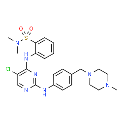 ChemSpider 2D Image | TP-0903 | C24H30ClN7O2S