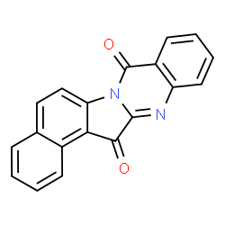 ChemSpider 2D Image | Benzo[4,5]indolo[2,1-b]quinazoline-8,14-dione | C19H10N2O2