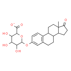 ChemSpider 2D Image | 17-Oxoestra-1,3,5(10)-trien-3-yl hexopyranosiduronate | C24H29O8