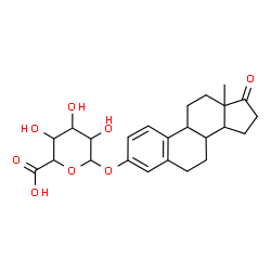 ChemSpider 2D Image | 17-Oxoestra-1,3,5(10)-trien-3-yl hexopyranosiduronic acid | C24H30O8