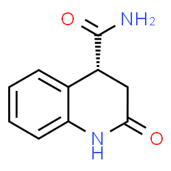 ChemSpider 2D Image | (4R)-2-Oxo-1,2,3,4-tetrahydro-4-quinolinecarboxamide | C10H10N2O2