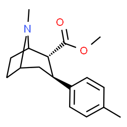 ChemSpider 2D Image | Methyl (2R,3S)-8-methyl-3-(4-methylphenyl)-8-azabicyclo[3.2.1]octane-2-carboxylate | C17H23NO2