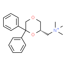 ChemSpider 2D Image | [(2S)-6,6-Diphenyl-1,4-dioxan-2-yl]-N,N,N-trimethylmethanaminium | C20H26NO2