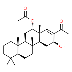 ChemSpider 2D Image | (4aS,4bR,6S,6aR,9S,10aS,10bR,12aS)-8-Acetyl-9-hydroxy-1,1,4a,6a,10b-pentamethyl-1,2,3,4,4a,4b,5,6,6a,9,10,10a,10b,11,12,12a-hexadecahydro-6-chrysenyl acetate | C27H42O4