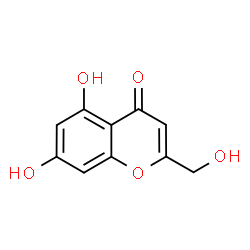 ChemSpider 2D Image | 5,7-Dihydroxy-2-(hydroxymethyl)-4H-chromen-4-one | C10H8O5
