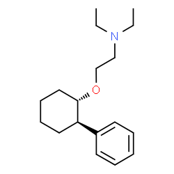 ChemSpider 2D Image | N,N-Diethyl-2-{[(1S,2R)-2-phenylcyclohexyl]oxy}ethanamine | C18H29NO