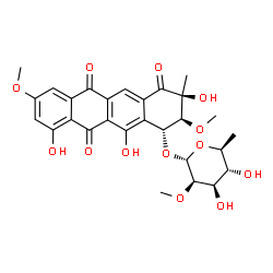 ChemSpider 2D Image | Steffimycin | C28H30O13