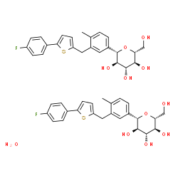 ChemSpider 2D Image | canagliflozin hemihydrate | C48H52F2O11S2