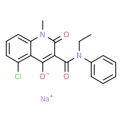 ChemSpider 2D Image | Laquinimod sodium | C19H16ClN2NaO3