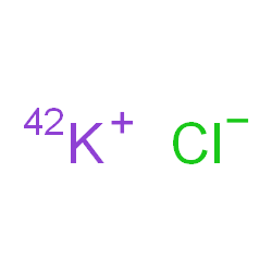 ChemSpider 2D Image | POTASSIUM CHLORIDE K-42 | Cl42K