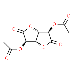 ChemSpider 2D Image | (3R,3aS,6R,6aS)-2,5-Dioxohexahydrofuro[3,2-b]furan-3,6-diyl diacetate | C10H10O8