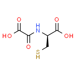 ChemSpider 2D Image | N-(Carboxycarbonyl)-D-cysteine | C5H7NO5S