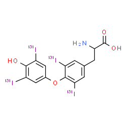 ChemSpider 2D Image | Thyroxine I-131 | C15H11131I4NO4