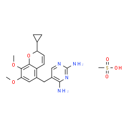 ChemSpider 2D Image | Iclaprim mesylate | C20H26N4O6S