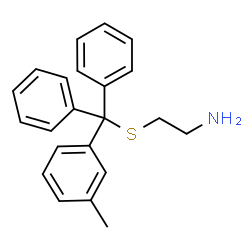 ChemSpider 2D Image | 2-{[(3-Methylphenyl)(diphenyl)methyl]sulfanyl}ethanamine | C22H23NS